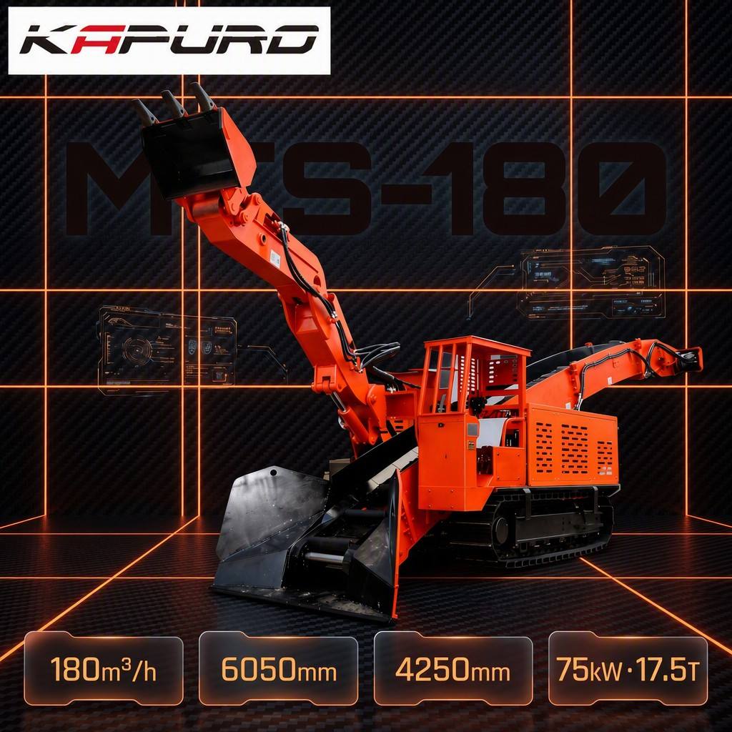 Kapuro 180m/h Electric Explosion-Proof Crawler Mucking Loader Engine for Construction Underground Mining 1.5 Year Warranty New
