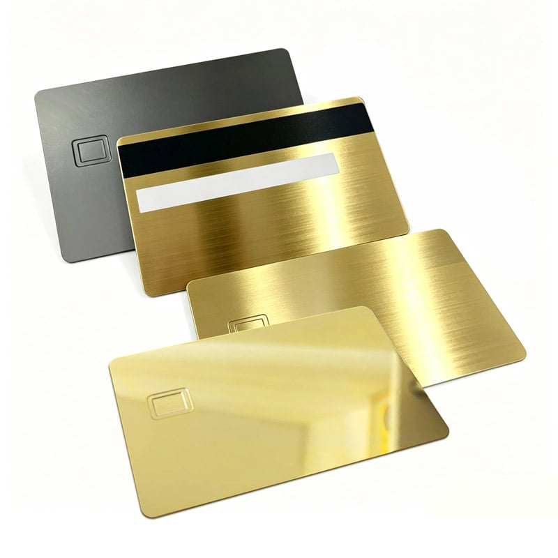 Cr80 size Blank Metal Credit Card with Chip Slot Supplier
