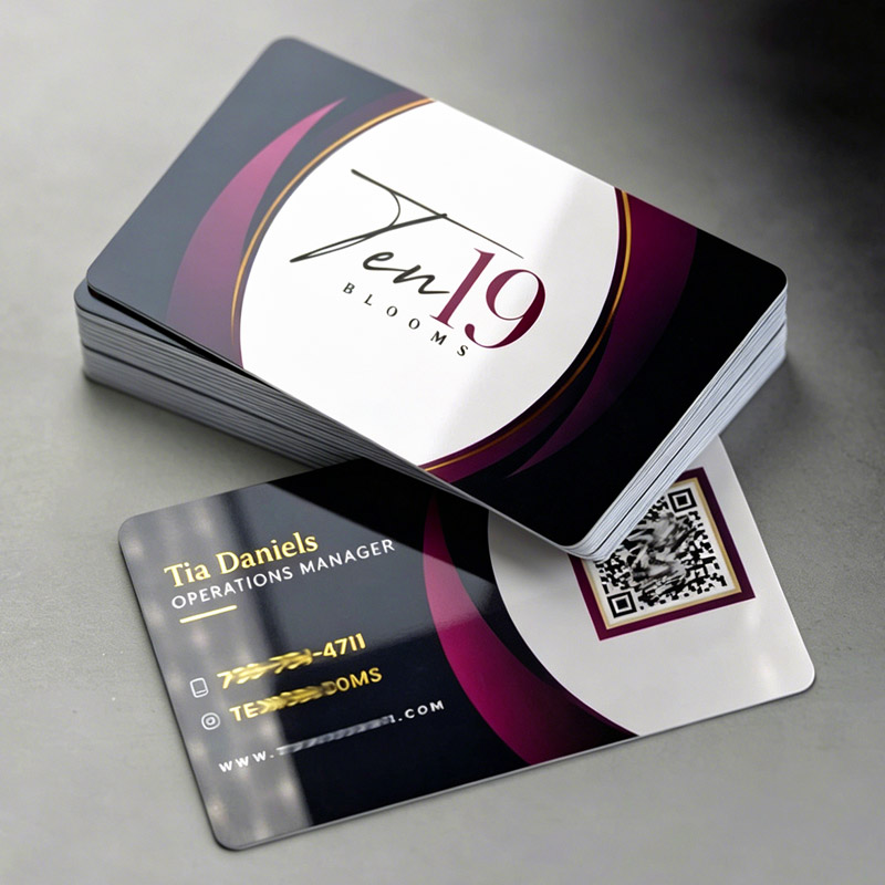 Custom Printing Black PVC Business Cards | COLUF