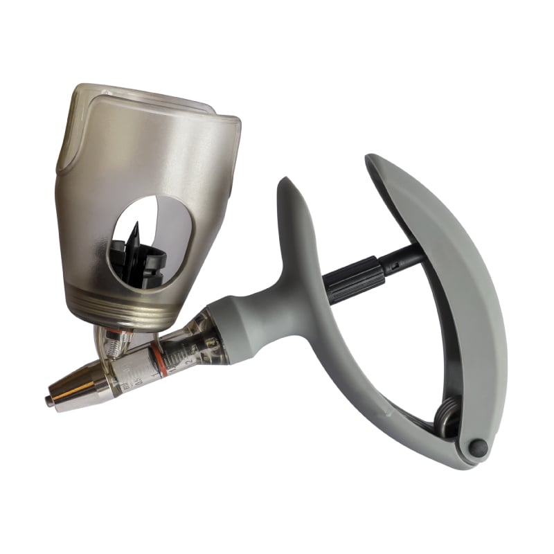 Automatic self-filling syringe for injections with bottle attachment 2ML