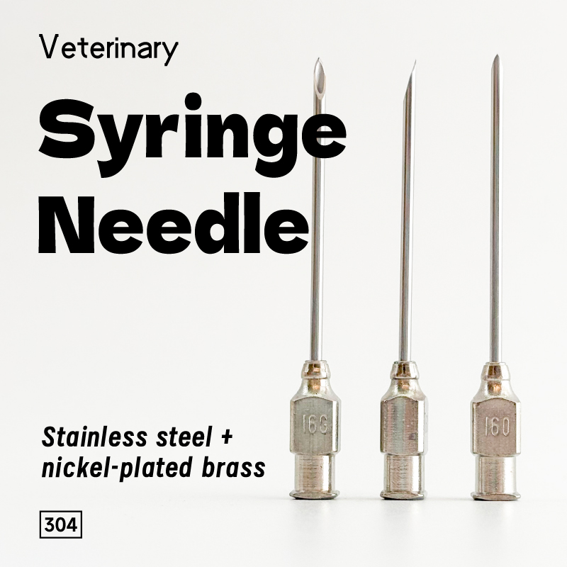 BLUEWORTH Veterinary Stainless Steel Hypodermic Needles Syringe needles