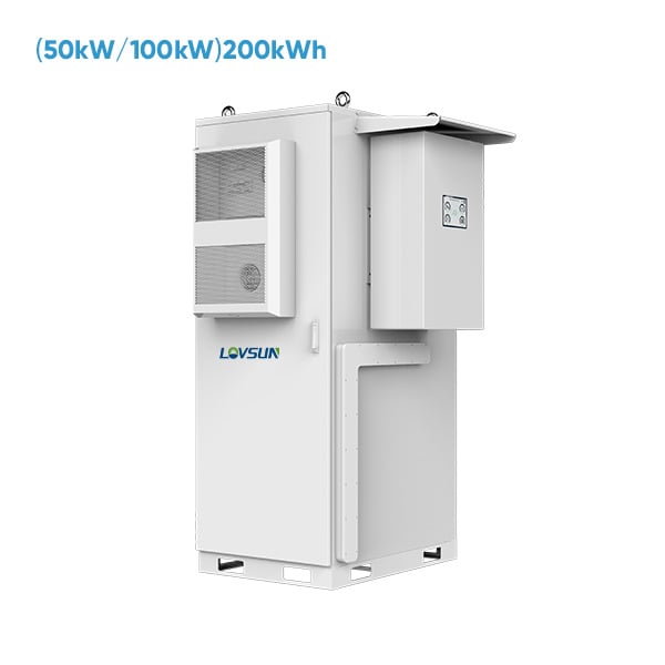 50KW 100KWH Bess Solar Battery Energy Storage System 100KW Inverter And 215KWH Lifepo4 Battery Pack For Commenrcial Use