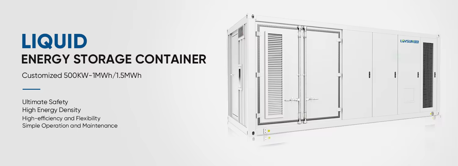 Bess Outdoor 1mw 1000kwh 500kw 20ft Lithium Solar Battery Liquid Cooling Lifepo4 System Energy Storage Container manufacture