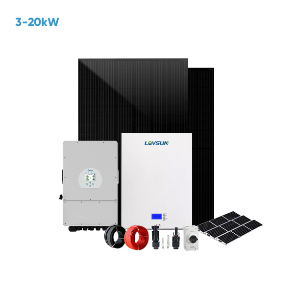 Hybrid Off Grid Solar Panel Energy System 3kW 5kW 10kW 12kW Home Use Solar Power Energy-storage System