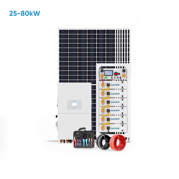 Hybrid Solenergi System 5Kw 20Kw 30Kw Solkraft Hybrid System Med Batteri Energilager System Alt I Et
