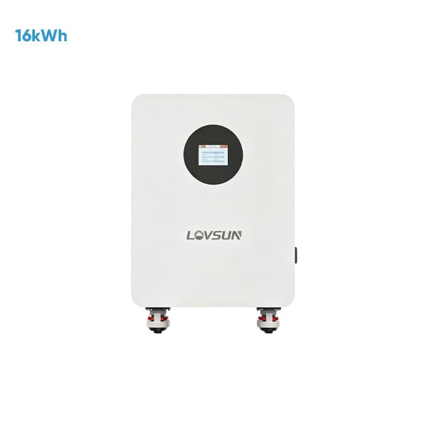 Batterie de stockage d’énergie domestique LiFePO4, 51,2 V, 314 Ah, 16 kWh, système de stockage d’énergie solaire avec roulettes
