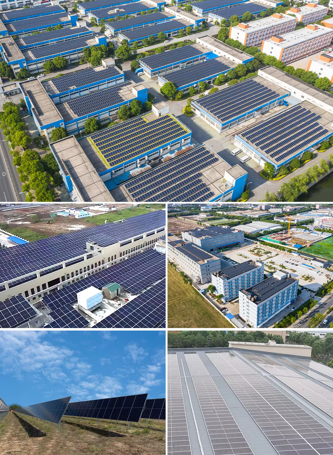 Commercial On Grid Solar System 100KW 300KW 400KW 500KW 1MW 2MW 5MW for Large-Scale Commercial Use manufacture