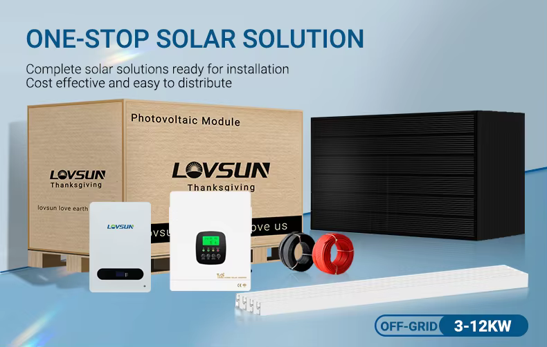 All in One Off Solar Energy Storage System 3kw 5kw 6kW 8kw 10kw Complete Off Grid Solar Power Systems Kit for Home details