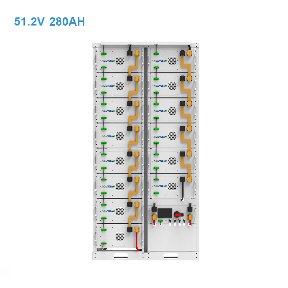 بطارية Lovsun ذات الجهد العالي 51.2V 48V 100AH 280Ah تخزين شمسي بقدرة 5kwh بطارية أيون الليثيوم 10kwh 15kWh حزمة بطارية LiFePO4