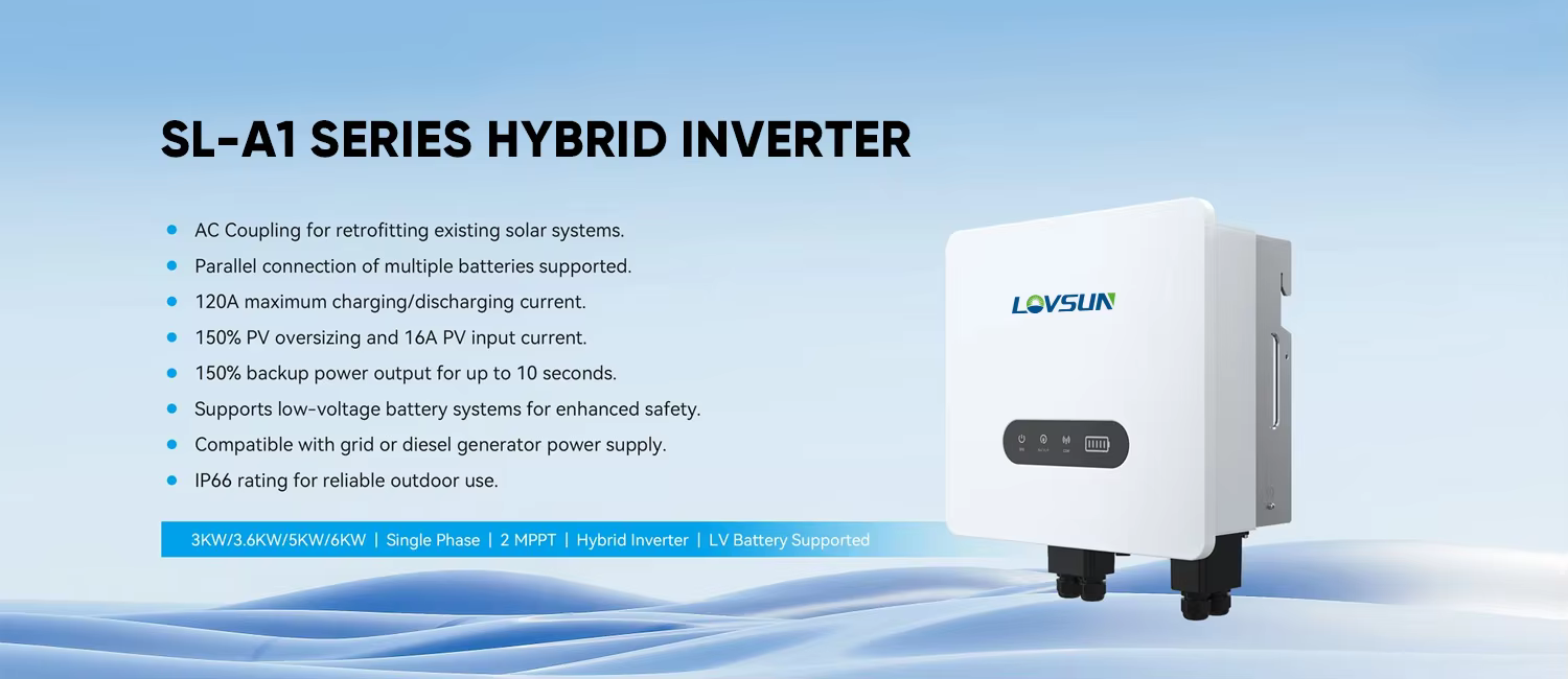 Lovsun Home Energy Storage Inverter Single Phase Low Voltage 3kw 4kw 5kw 48V Hybrid Solar Inverter details