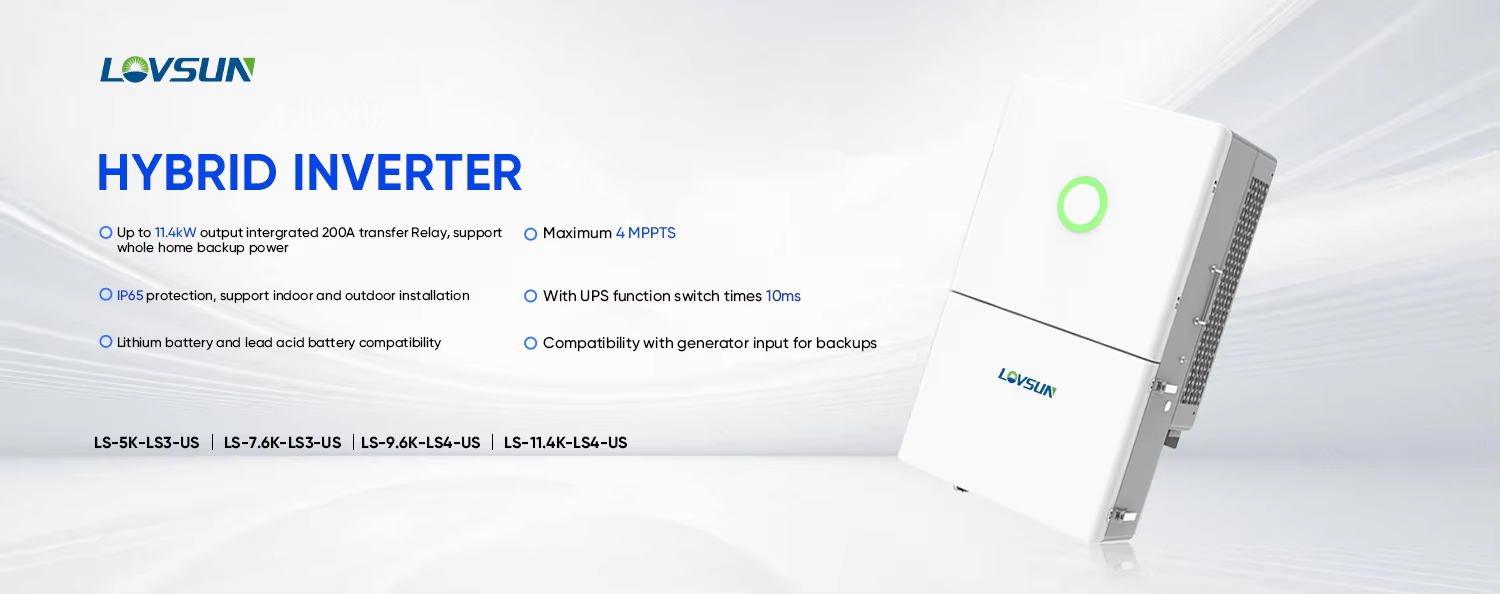 UL Certification 12kw 11.4kw 10kw 9.6kw 8kw 7.6kw 5kw Hybrid Solar Inverter 110v 220v for Residential Use supplier