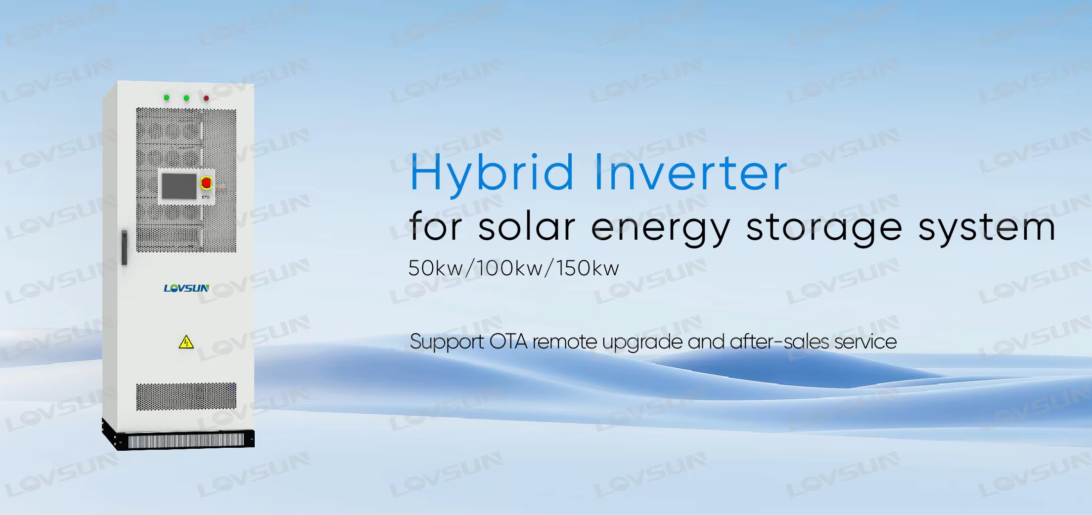 Hybrid Solar Inverter 50kw 100kw 150kw Indoor All in One Energy Storage Power Inverter Hybrid Solar System Industrial manufacture