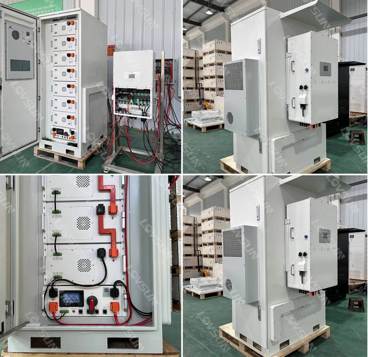 50KW 100KWH Bess Solar Battery Energy Storage System 100KW Inverter And 215KWH Lifepo4 Battery Pack For Commenrcial Use manufacture
