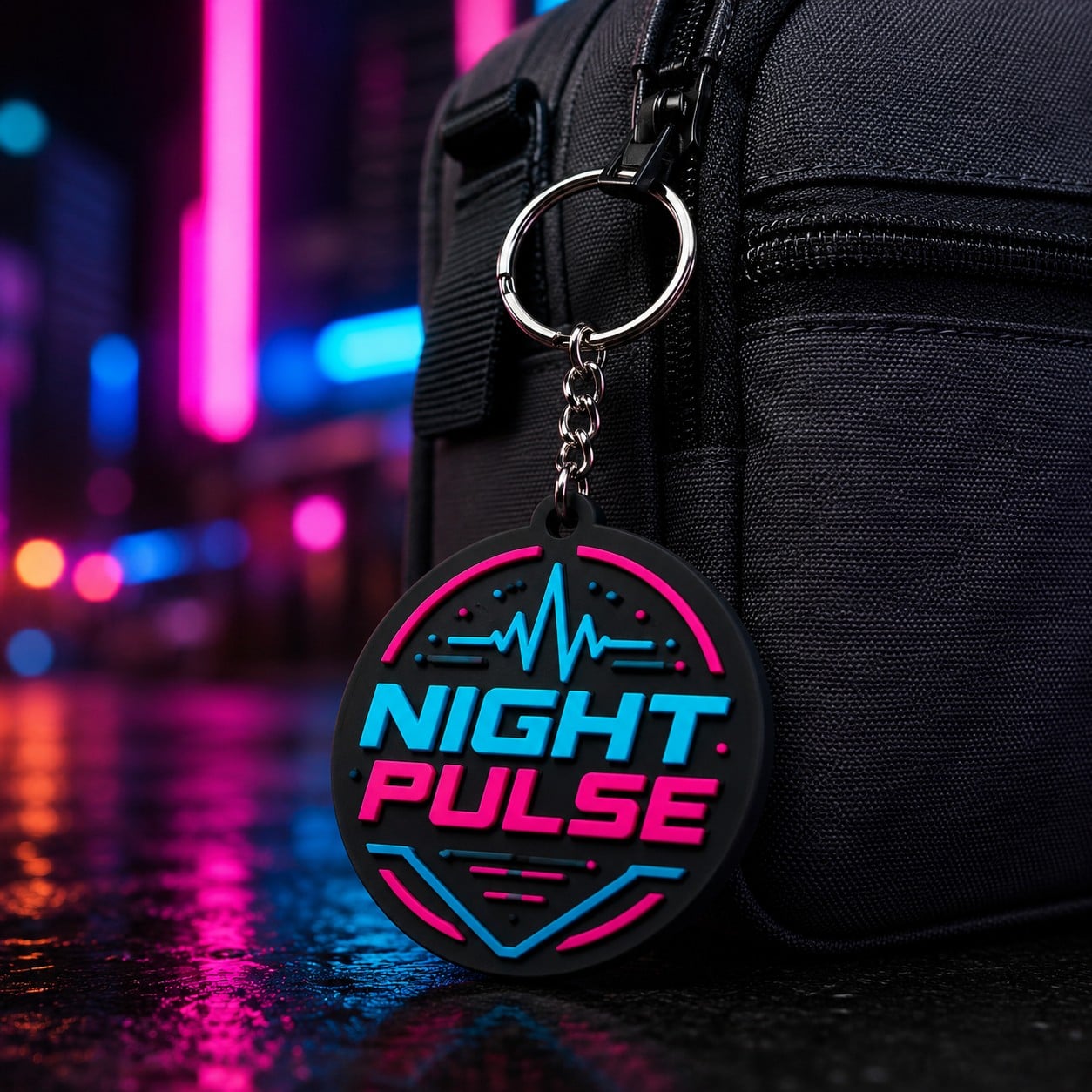 Pingente de Chave em PVC Neon Personalizado para Eventos Noturnos, Produtos para DJs, Lembranças de Festivais de Música e Brindes Promocionais AWELLS