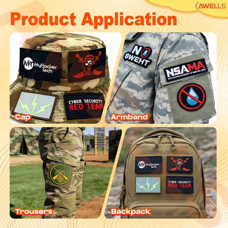 AWELLS Custom Motorsports Embroidered Patch with High-Contrast Stitching for Racing Suits and Automotive Enthusiast Jackets and Daily Gear