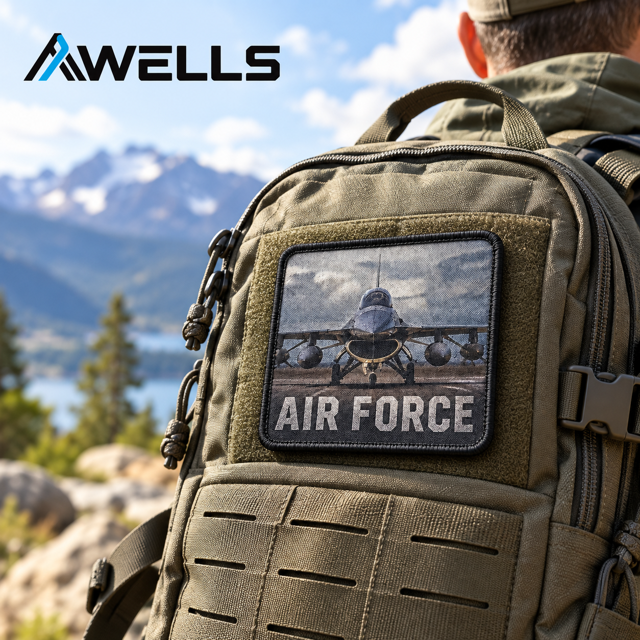 Custom Aircraft Dye Sublimation Patch with Photo Detail for Aviation Clubs Flight Gear and Outdoor Bags AWELLS