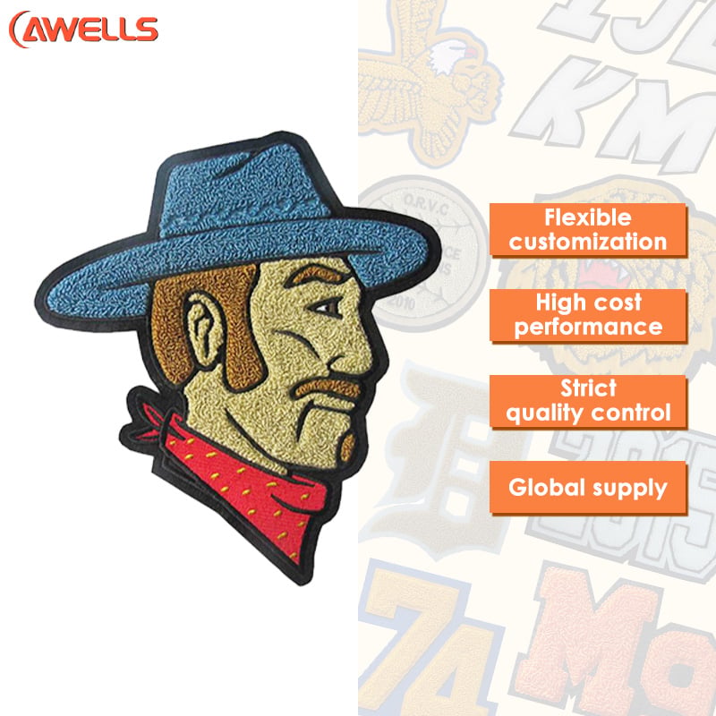 AWELLS Custom Equestrian Chenille Patch for Riding Clubs, Show Events, and Premium Boot Decoration