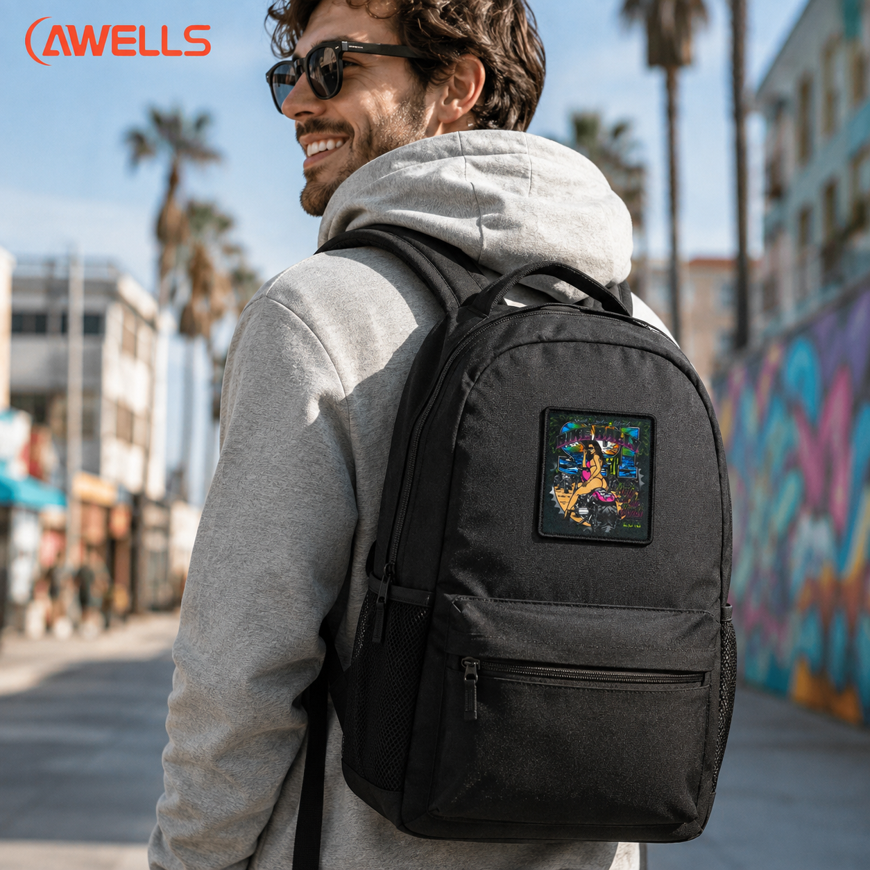 Custom Full Color Sublimation Patch with Detailed Graphic Print for Field Gear Travel Bags and Brand Merchandise AWELLS