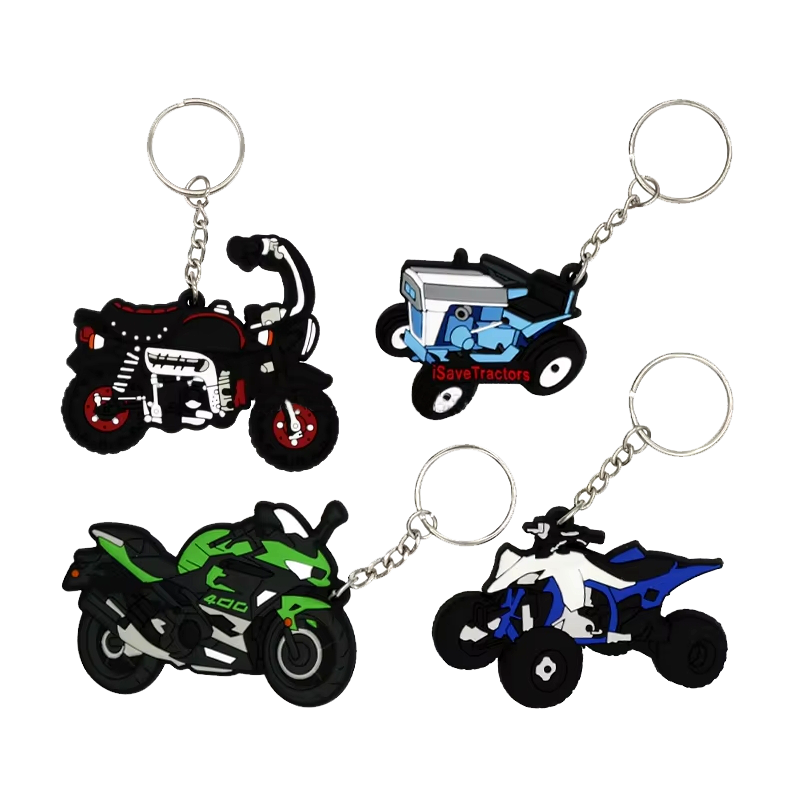 Novelty Name Tag Cartoon Keychain Small Gift Cute Creative PVC Key Ring PVC Key Car Small Pendant Party Gift Key Tag PVC