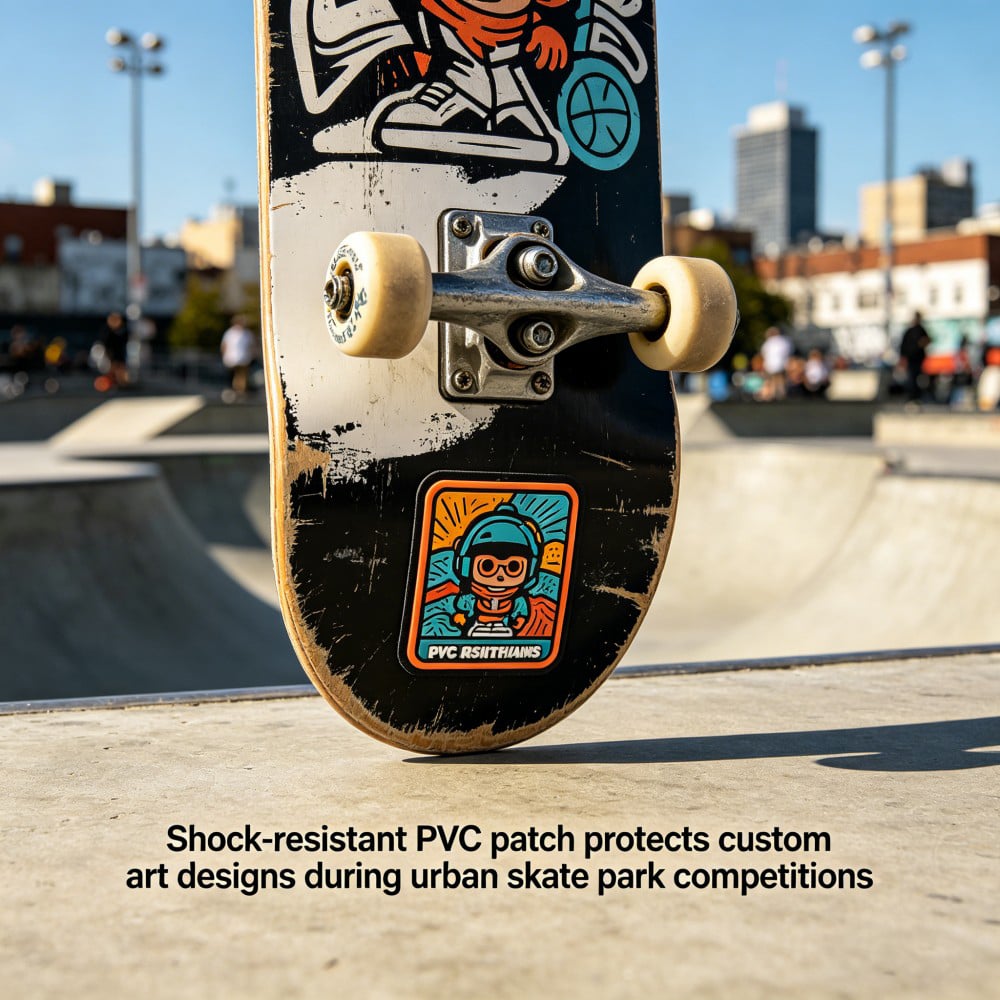 Custom Soft PVC Patch for Skateboard Decks Streetwear Bags and Urban Sports Accessories OEM ODM AWELLS