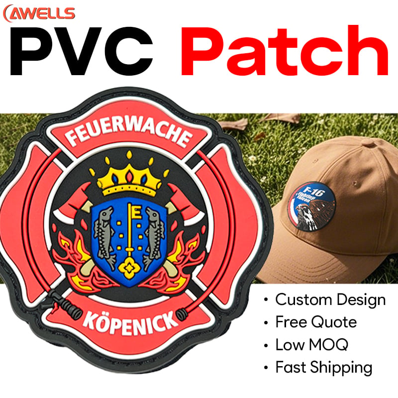 Custom Soft PVC Patch for Skateboard Decks Streetwear Bags and Urban Sports Accessories OEM ODM AWELLS