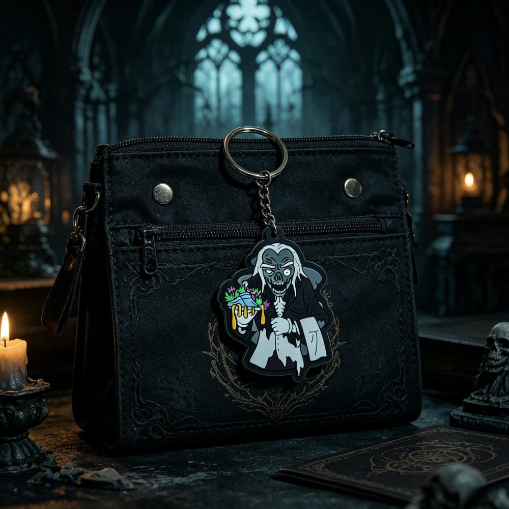 Custom Soft PVC Keychain with Cartoon Gothic Character for Bag Charms Theme Merchandise Event Gifts OEM ODM by AWELLS