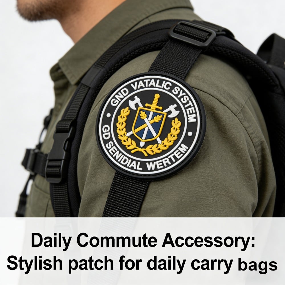 custom soft pvc patch for tote bags event branding book fair volunteer bags waterproof 2d molded logo patch oem odm awells-4