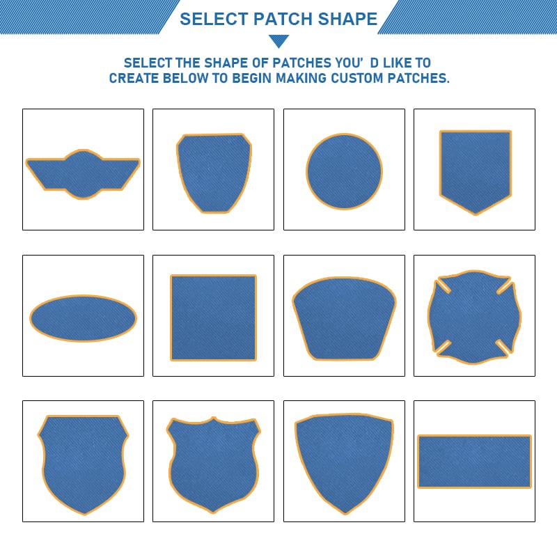 Handmade personalized custom embroidery patches for uniforms and security AWELLS