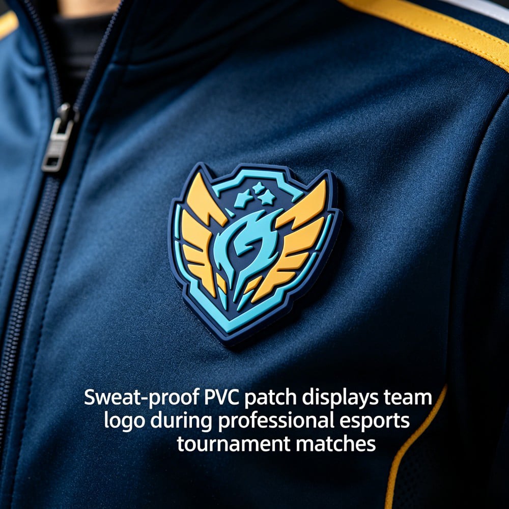 Custom Soft PVC Patch for Team Jackets and Club Apparel with 2D Raised Logo Waterproof Rubber Badge OEM ODM AWELLS