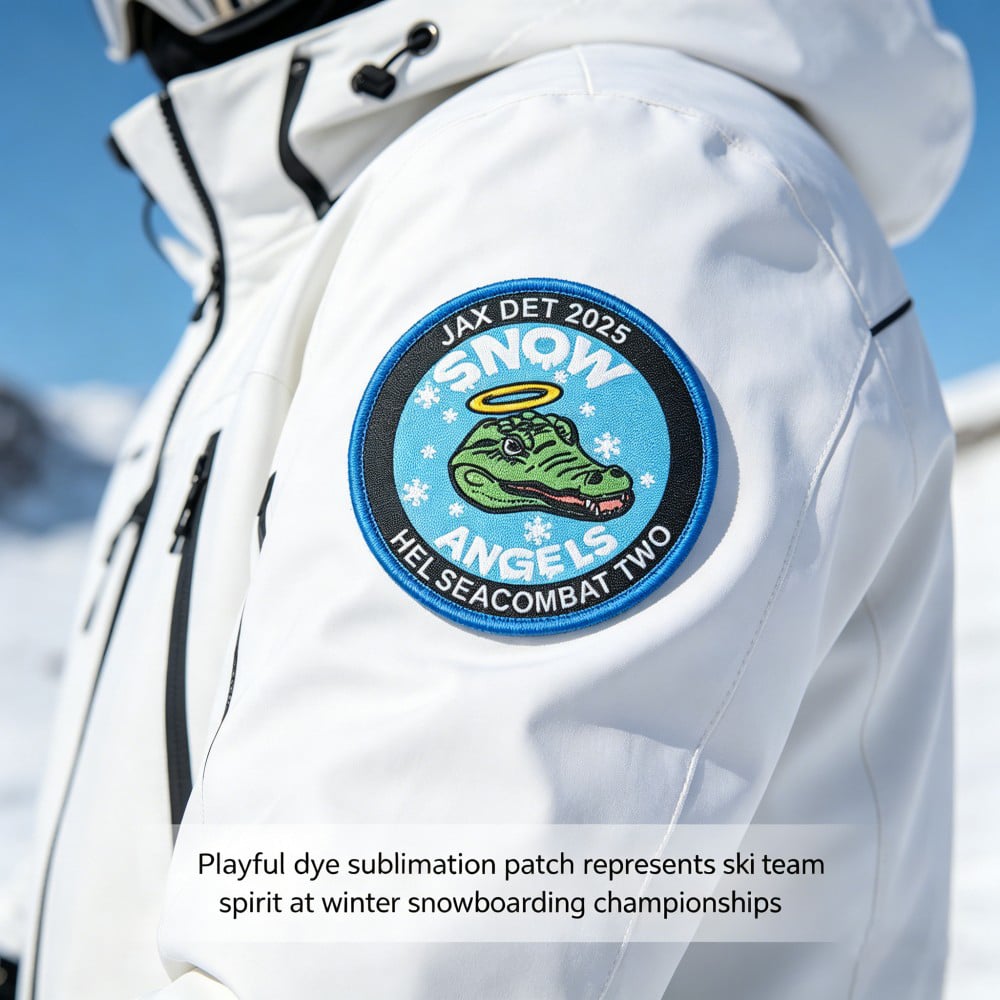 custom embroidery patch for equestrian jackets with high density horse logo and embroidered border oem odm awells-5