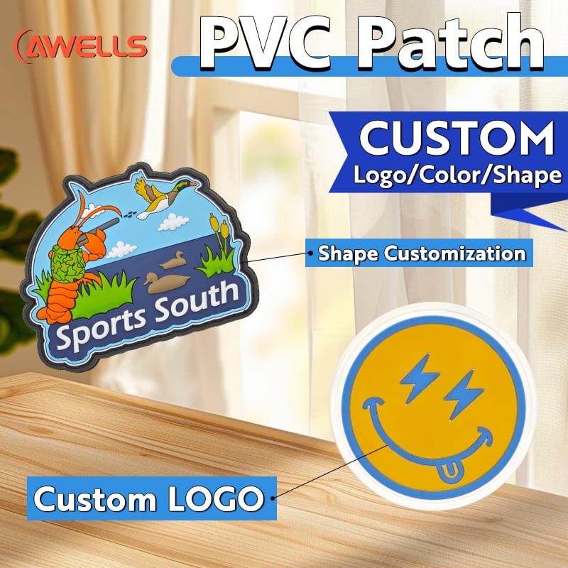 Custom PVC Patch with 3D Soft Rubber Team Logo for Esports Gear Gaming Accessories Promotional Merchandise OEM ODM AWELLS