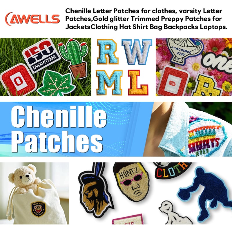 AWELLS Homecoming Football Chenille Patch, Game Day Motif for Tailgate Hats & Fan Apparel
