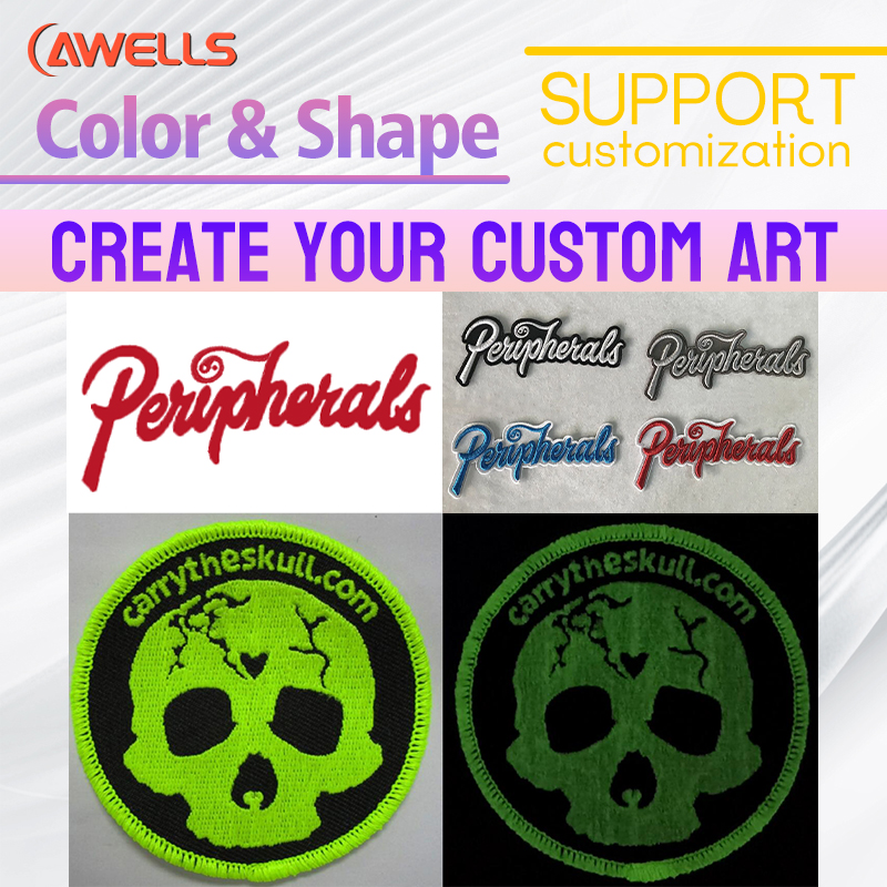 Professional iron on patches for EMS uniforms AWELLS