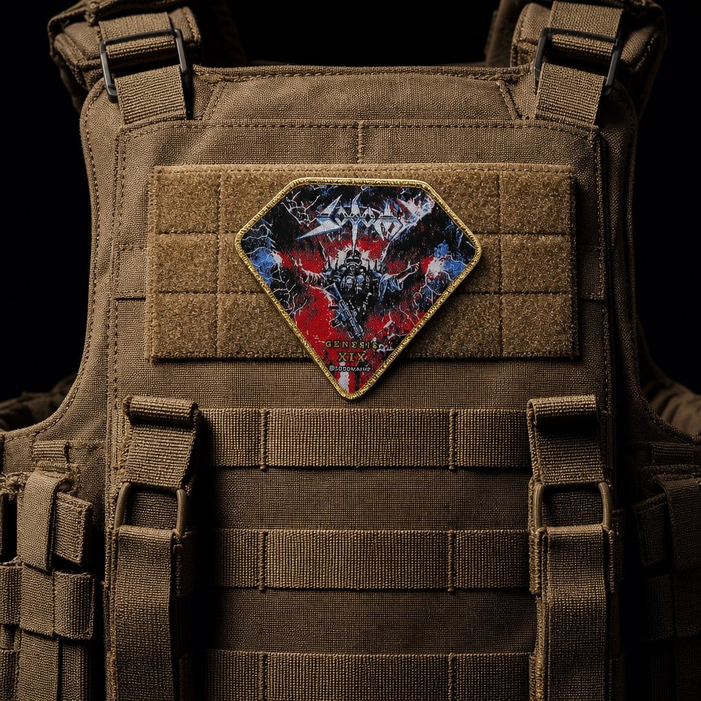 On the vest