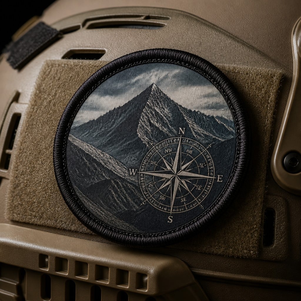 On the helmet