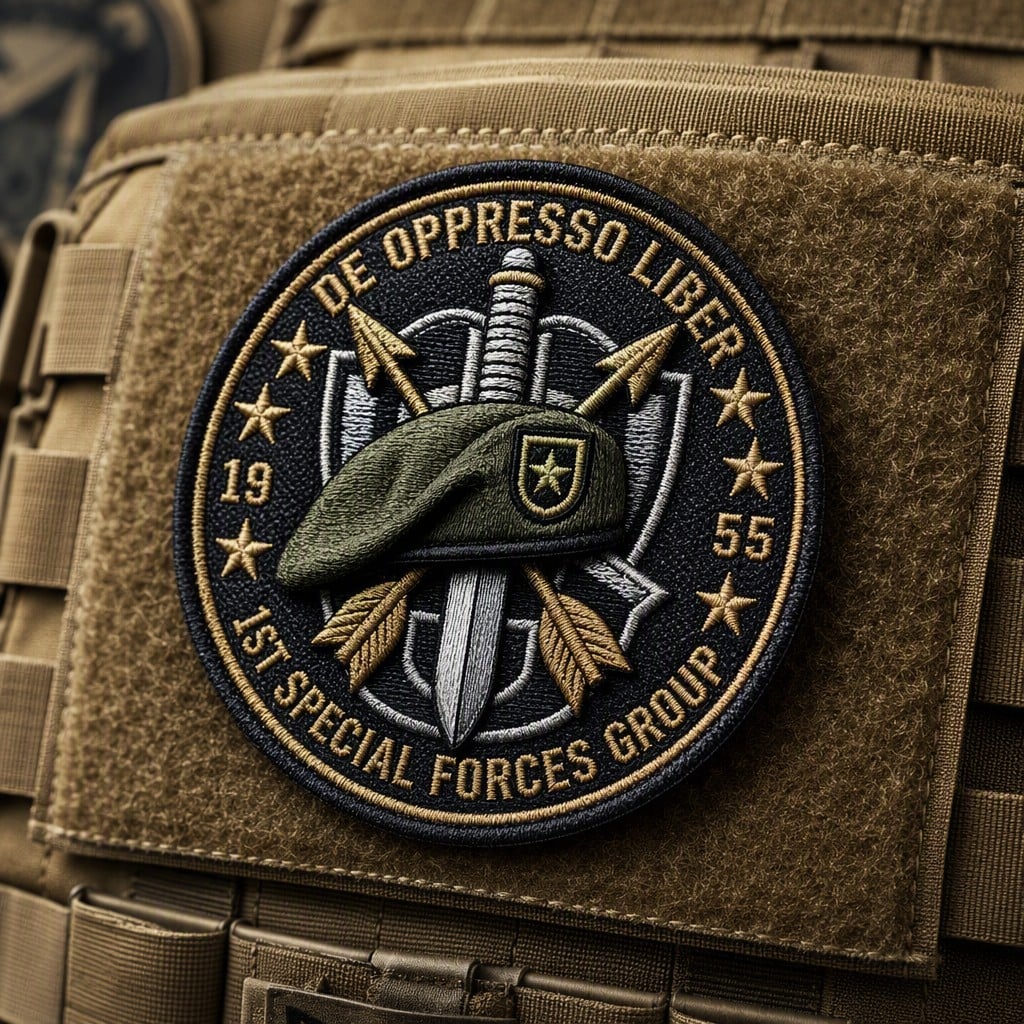 On the vest