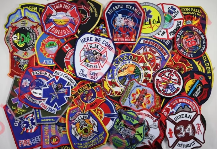Custom Personalized Embroidered Embroidery Logo Custom Hook Loop Iron on Sew on Named Embroidered Laser Cut Large Union Patches manufacture