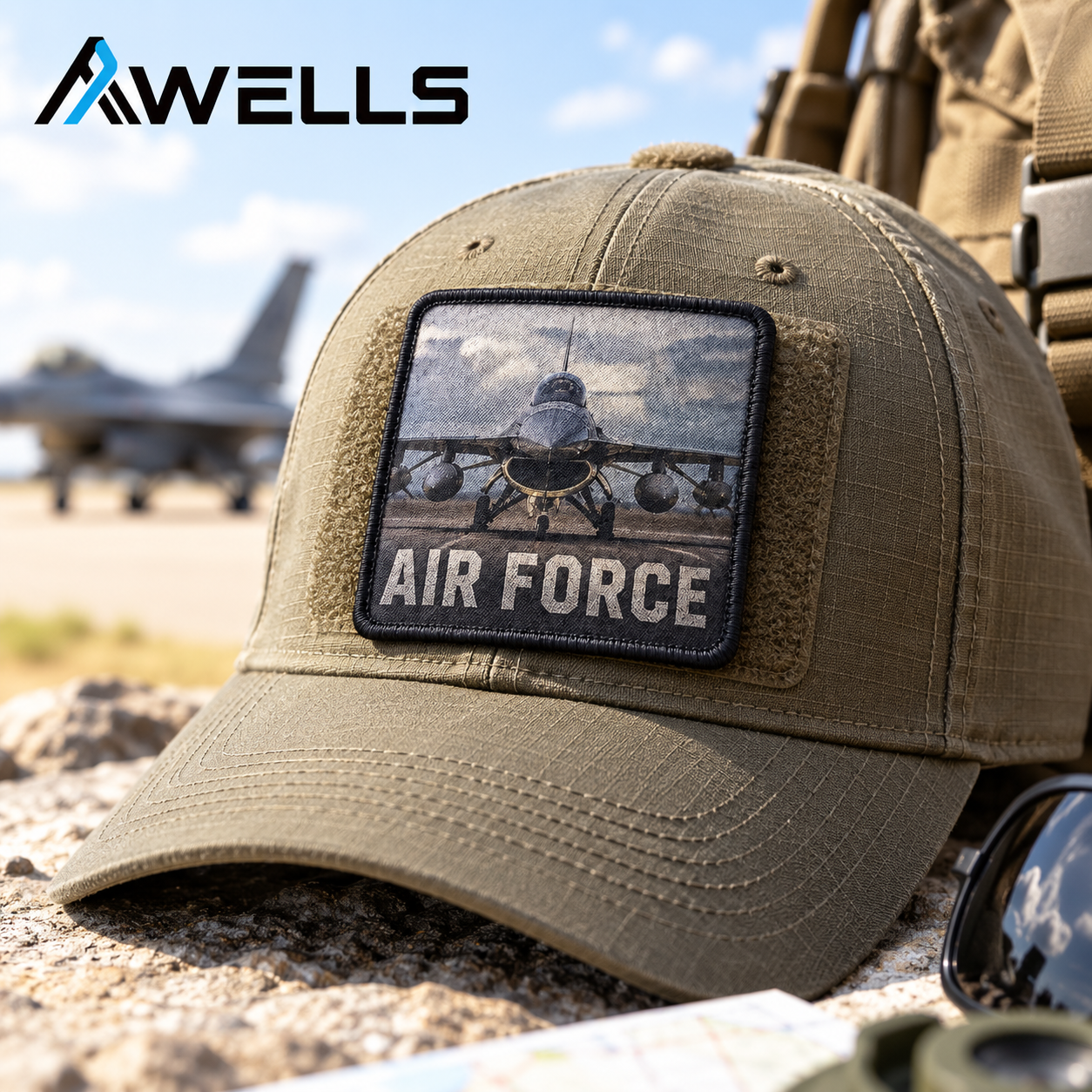 Custom Aircraft Dye Sublimation Patch with Photo Detail for Aviation Clubs Flight Gear and Outdoor Bags AWELLS