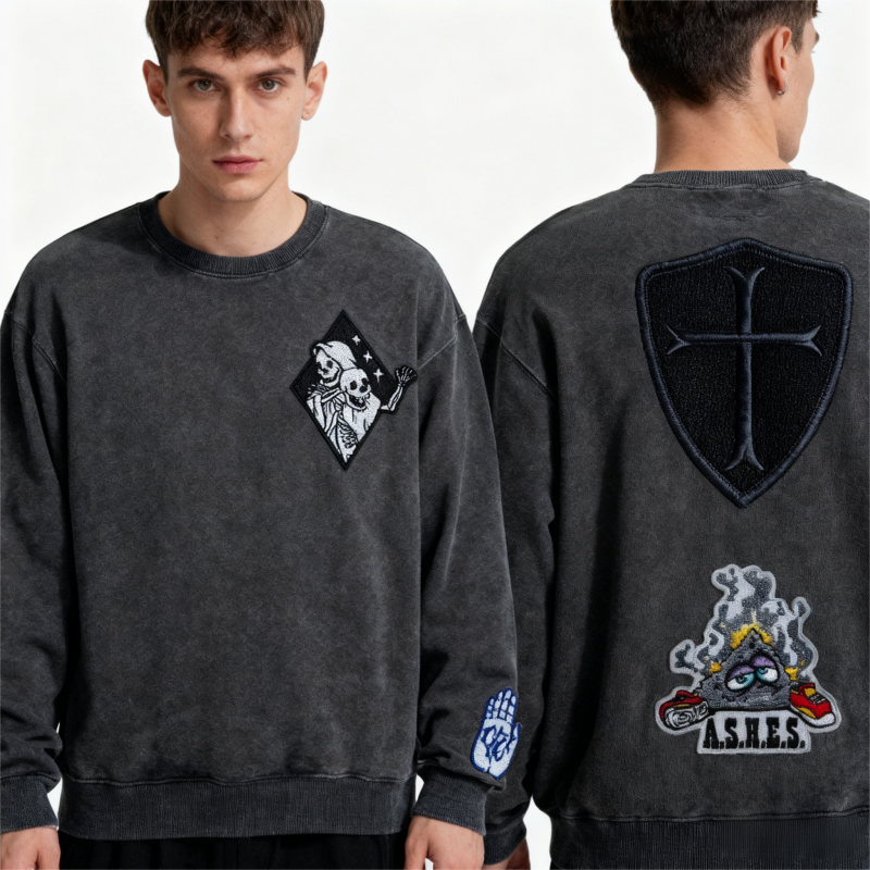AWELLS Artistic Embroidered Badges Subculture Themed Patches for Trendy Apparel & Backpack Personalization