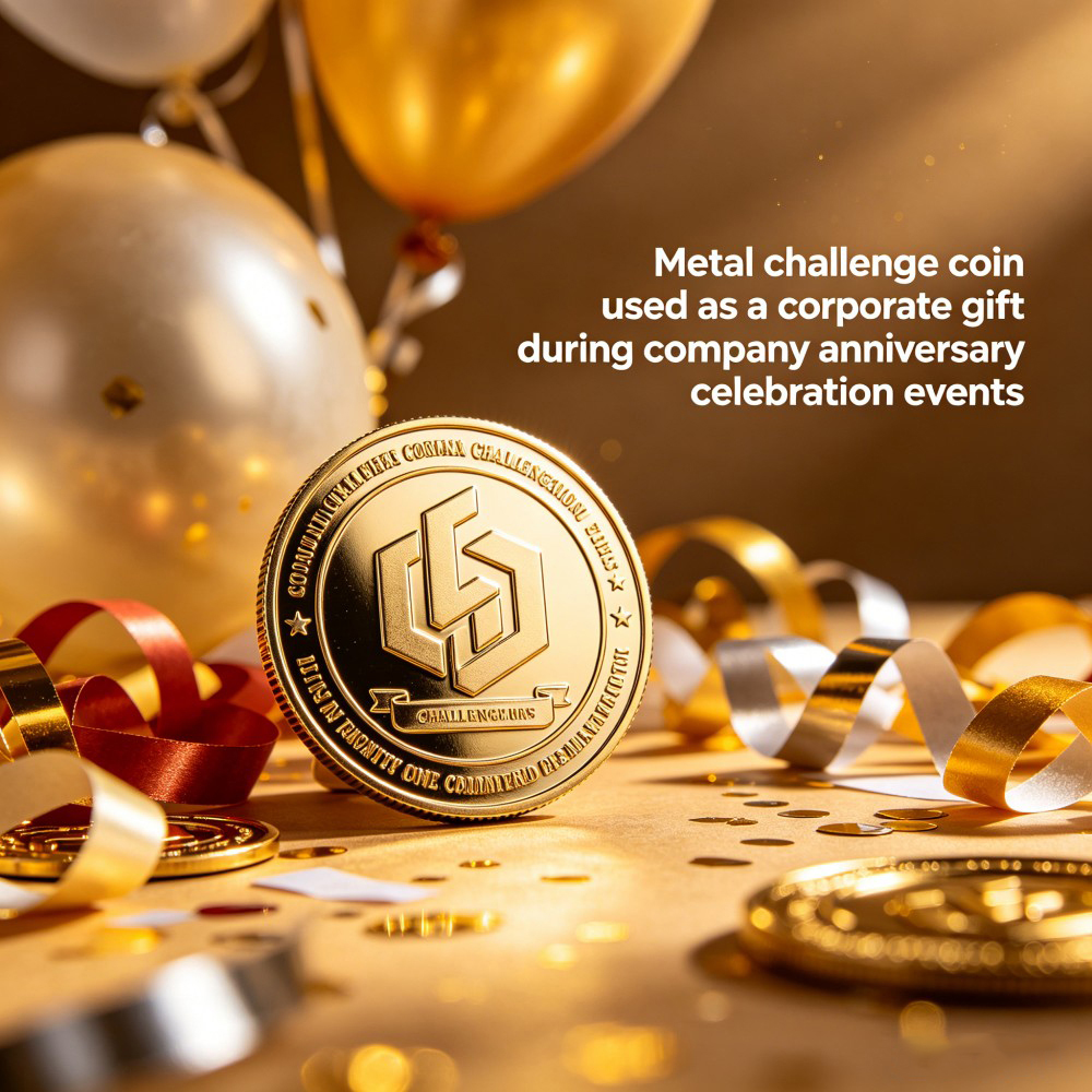Custom Metal Coin with Gold Plating Relief Logo for Company Anniversary Corporate Gifts OEM ODM Bulk Supply AWELLS