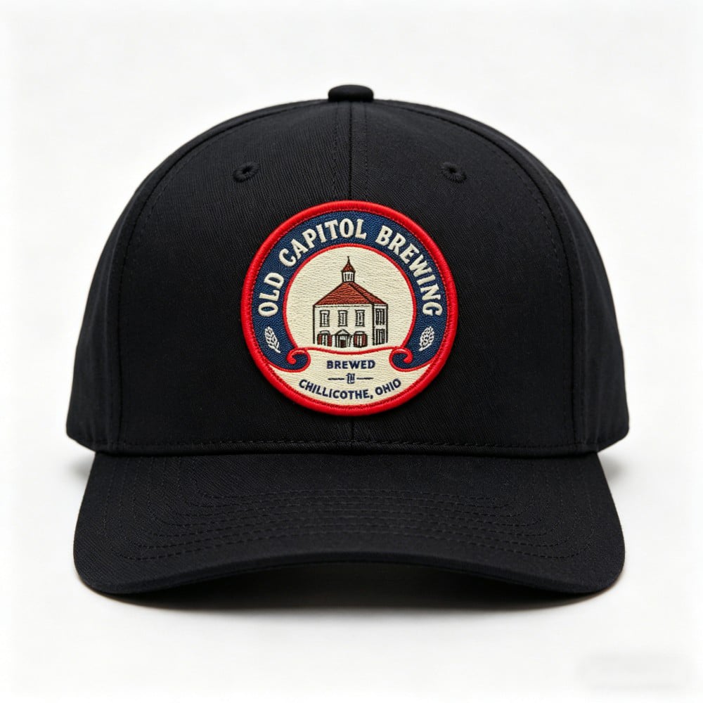 Custom Woven Patch with Fine Logo Detail for Brewery Caps Retail Merchandise and Brand Promotion OEM ODM Service AWELLS