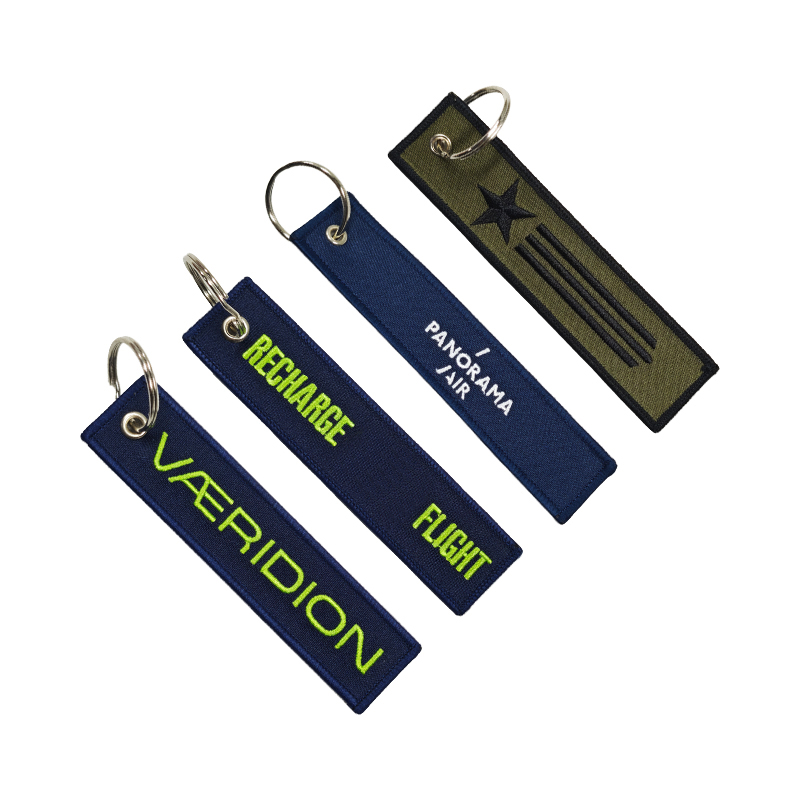 AWELLS Aviation Inspired Embroidered Key Tag for Pilots and Flight Crew Accessories