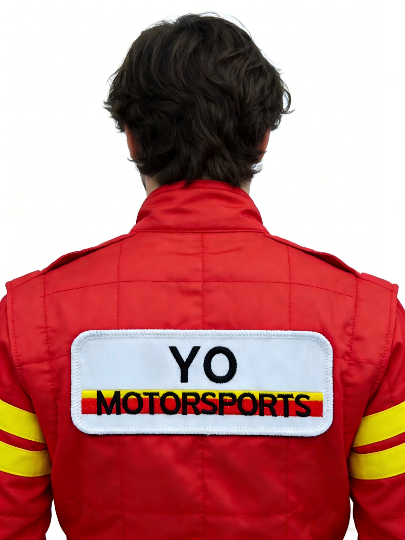 AWELLS Custom Motorsports Embroidered Patch with High-Contrast Stitching for Racing Suits and Automotive Enthusiast Jackets and Daily Gear