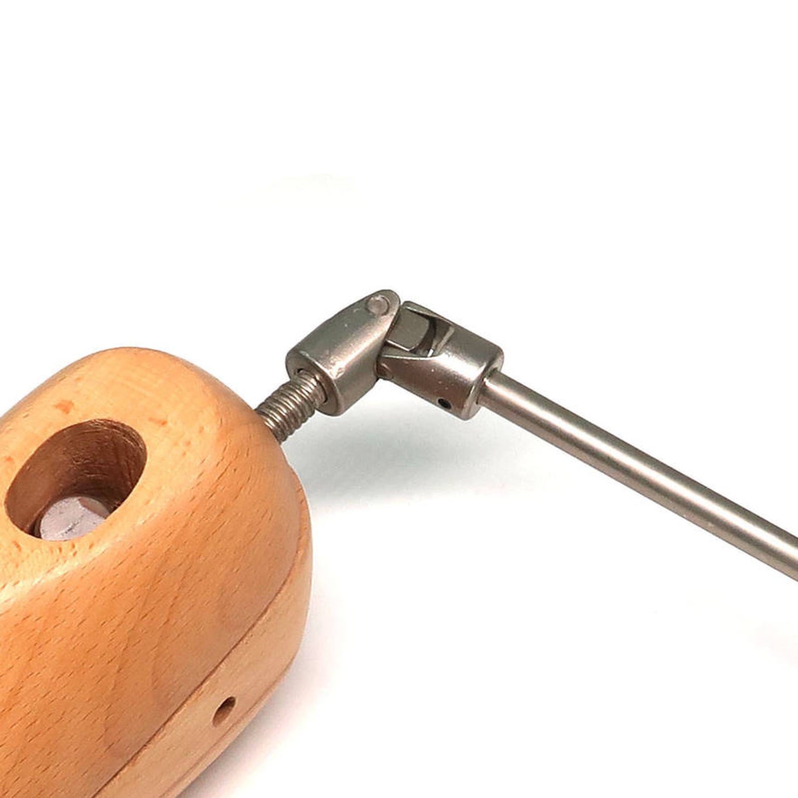 Auto‑sanded vamp boot stretcher