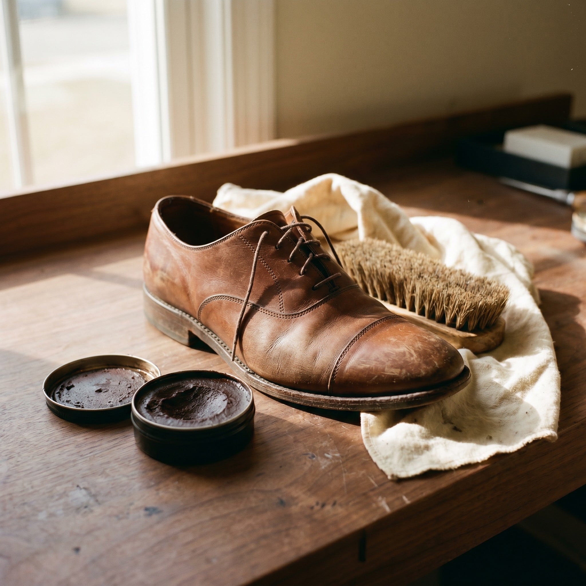 Black shoe cream