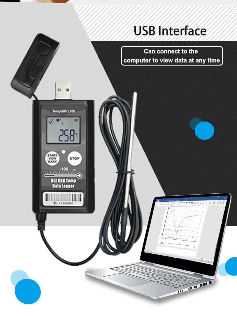 tempU06 Bluetooth USB Temperature Data Logger details