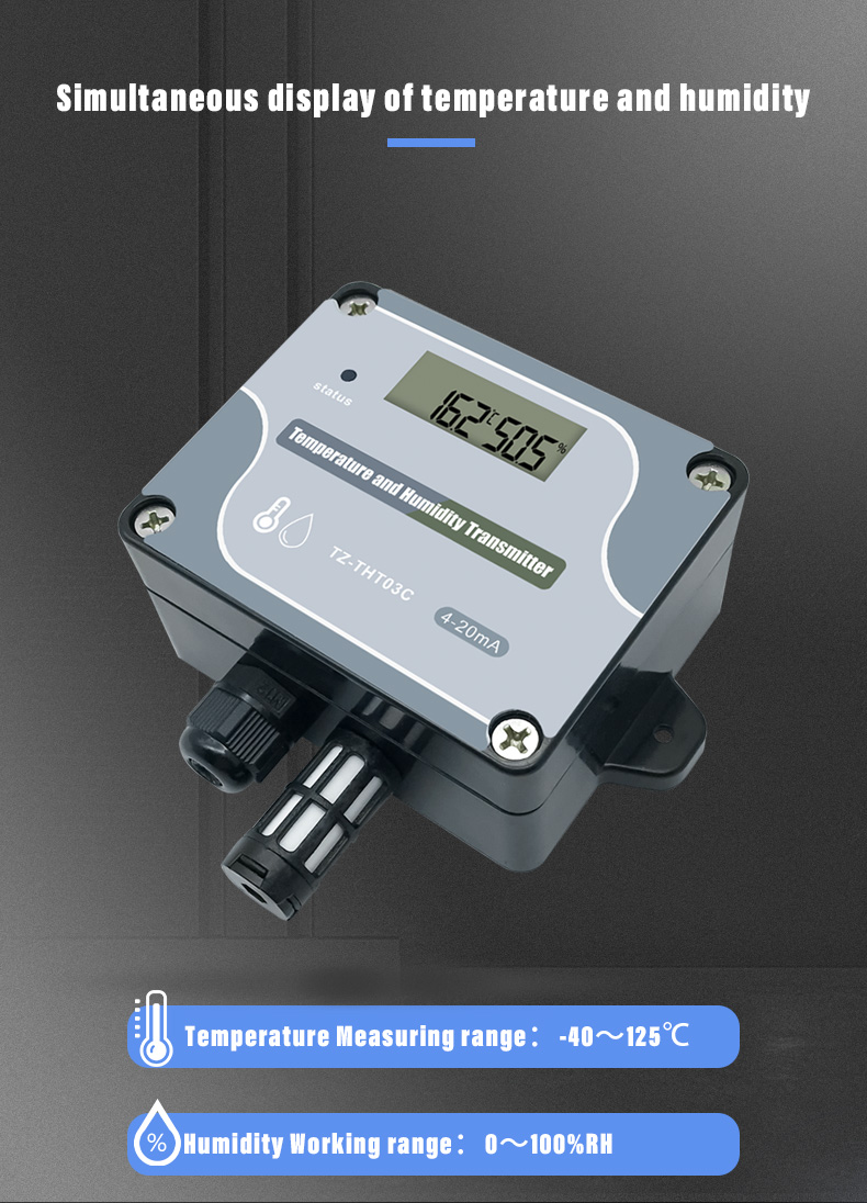 Tzone - Industrial Temperature and Humidity Transmitter | 4-20mA Sensor