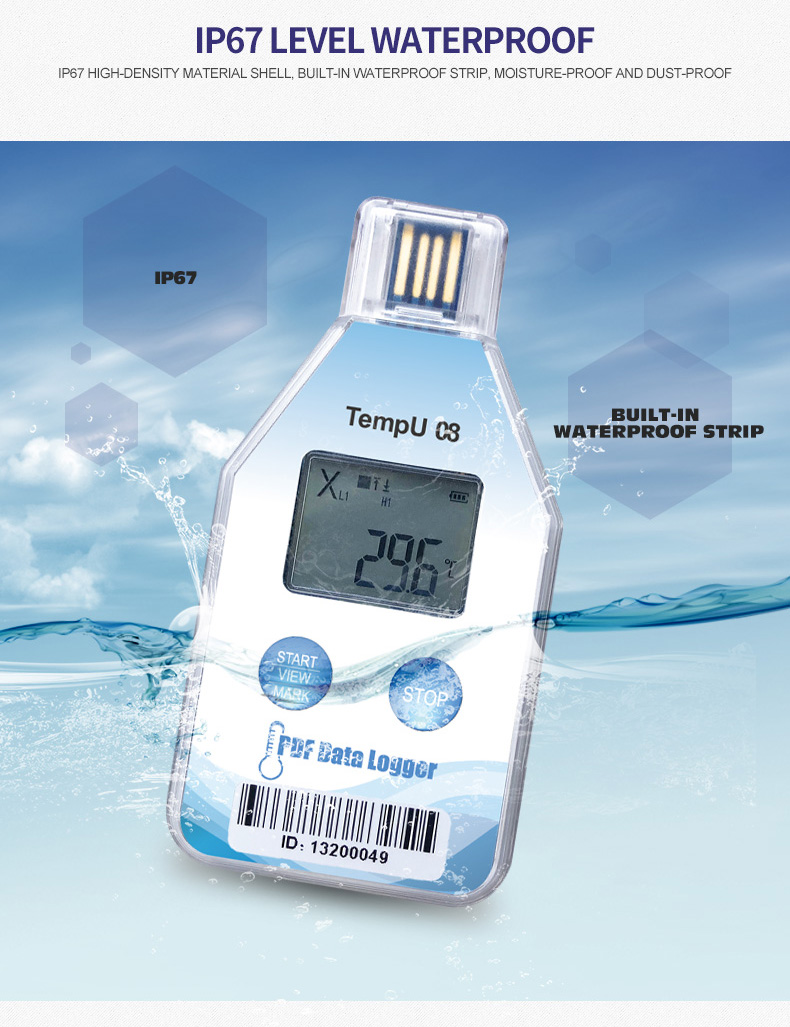 TempU08 Single·USE USB Temperature Data Logger manufacture