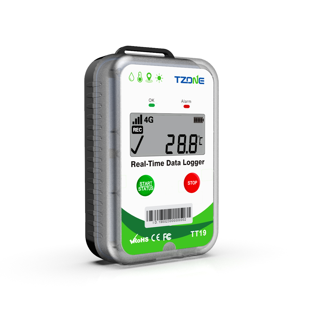 TT19 fleet tracker gps 4g with temperature and humidity recorder wifi temperature data logger