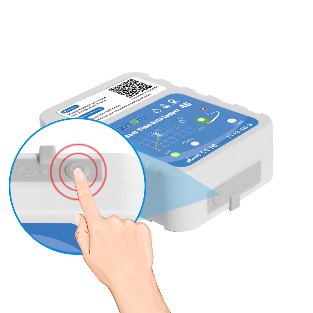 Tzone - 4G Real-Time Temperature and Humidity Data Logger | GPS GSM Tracker